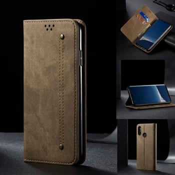 

Flip Cover for Huawei Y9 Prime 2019 Case on for Huawei Y9 2019 P Smart Z Leather Case Luxury Wallet Magnetic Denim Phone Case