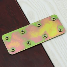 Iron Corner Bracket Straight Wood Board Table and Chair Flat Connector 90 ° Right Angle Fixing Device L-Type Bracket Accessories