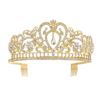 

Rhinestone Hair Crown Bridal Elegant Hair Accessories Wedding Jewelry Crystal Tiara Wedding Tiara for Decoration Women