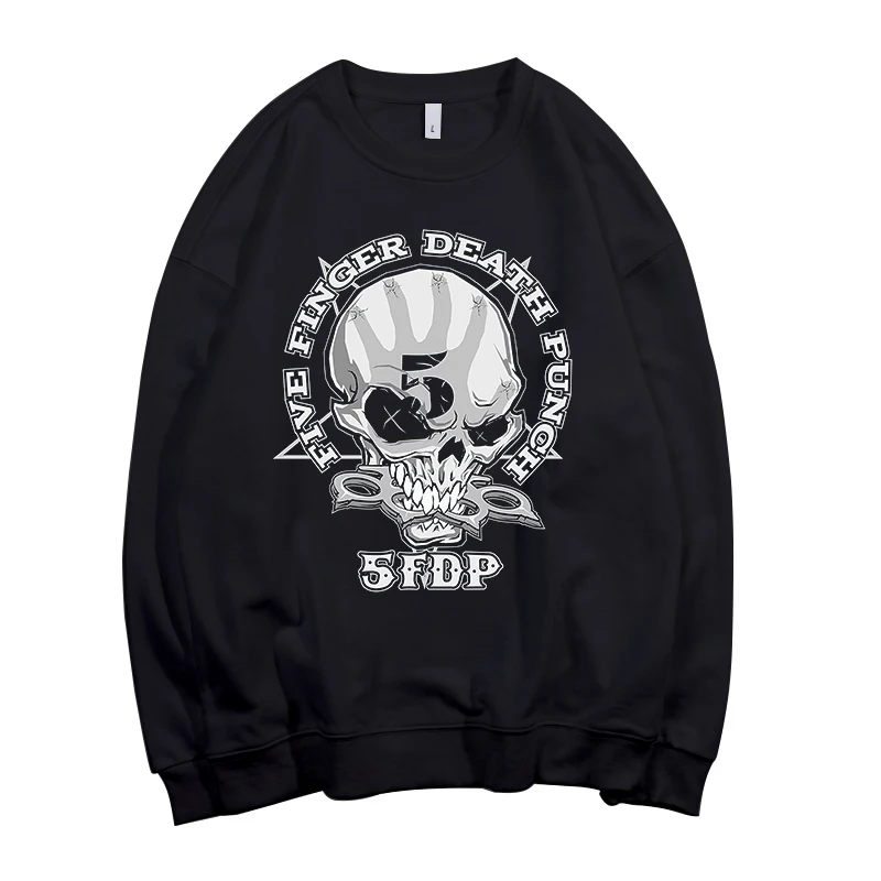 style5 Todhoof Пять пальцев удар группы унисекс вырез лодочкой хлопковая толстовка Азиатский размер - Цвет: style5