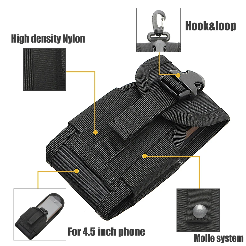 Тактический чехол для телефона MOLLE EDC Многофункциональный держатель для телефона чехол военный ремень поясная сумка карман сумки для наружного охоты кемпинга
