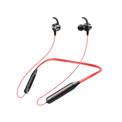 OVLENG S18 беспроводные Bluetooth наушники спортивные шейные магнитные наушники микрофон Громкая связь стерео Бас водонепроницаемые наушники - Цвет: RED