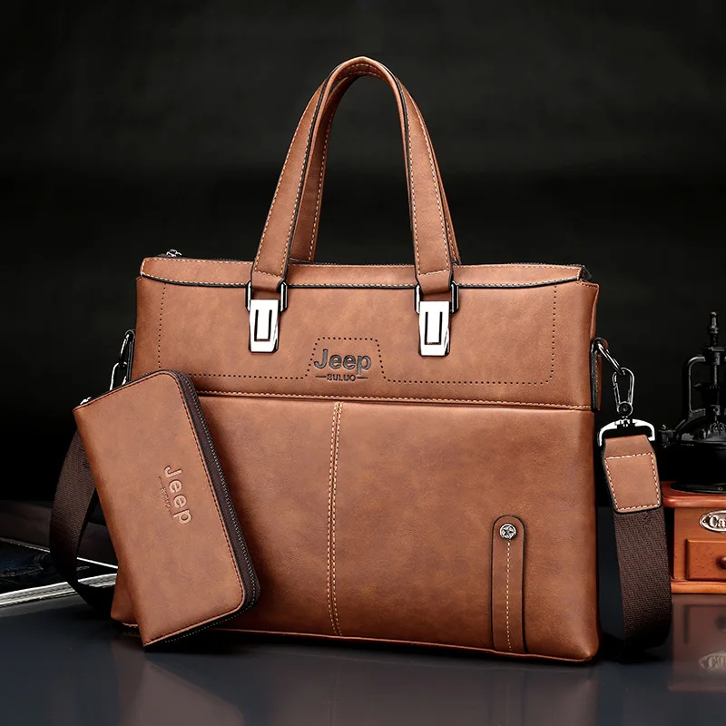 

2017 New Style Men Business Horizontal And Vertical-Handbag Europe And America Large-Volume Document Business Trip Computer Bag