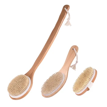

3 Pieces / Set of Bath and Shower Brush Set, Perfect for Dry Cleaning Bristles, Body Brushes, Soft Natural Bristles