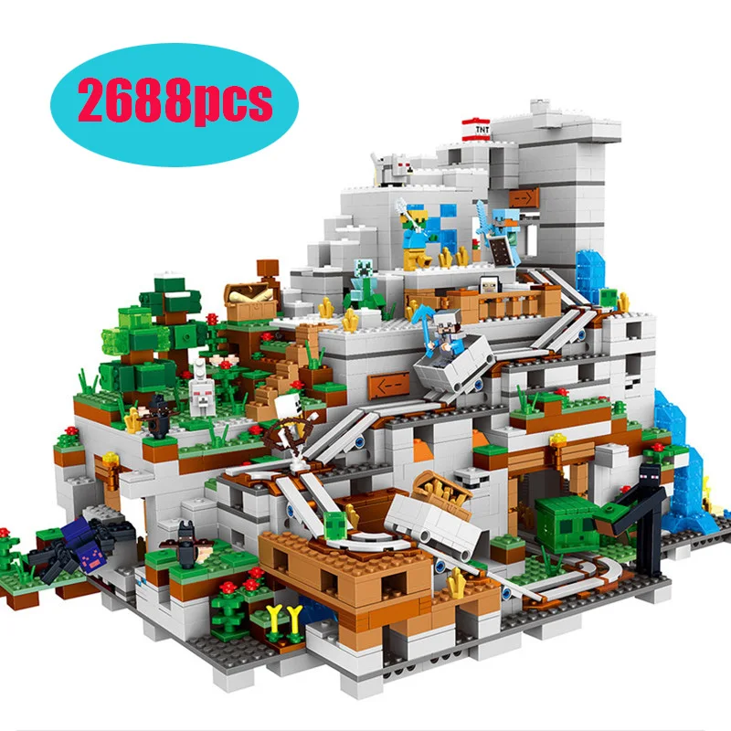 

2688pcs My worlds technic legoinglys city Top cool fun The or Children Model Building Kit Blocks bircks 21137 Toy for children