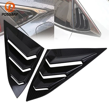 

POSSBAY Left Right Side Car Sticker Auto Side Window Louver Scoop Cover Vent for Honda Civic Sedan 2016-present Rear Window Deca