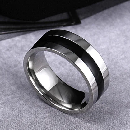 JR2018-8 8mm Винтажное кольцо из нержавеющей стали 316L для мужчин и женщин, никогда не выцветает, Лаки, "Ом Мани Падме ГУМ", санскрит, буддистское кольцо с мантрой - Цвет основного камня: JR2018-8 8mm