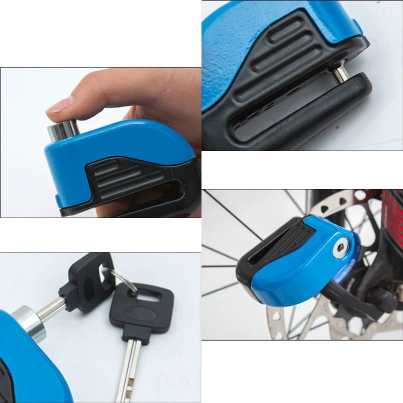 New Motorcycle Scooter Bicycle Anti-theft Wheel Disc Brake Lock Security Alarm
