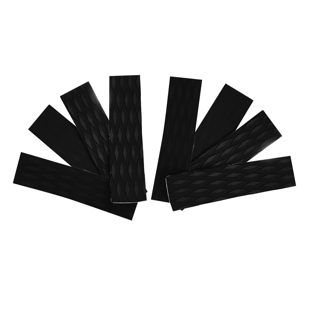 8 Pieces Premium EVA Surfboard Traction Pad Bar Deck Grip with Adhesive for Surfing Surfboard Skimboard or Paddleboard