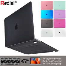 Русский склад матовый и кристально чистый жесткий чехол для Macbook Air 13 A1466 Pro 13 15 Air 11 Защитная пленка для клавиатуры