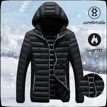 

Winter Jacke Men Hooded Softshell for Windproof and Waterproof Soft Coat Shell Jackets пальто зимняя куртка мужская Coat парка