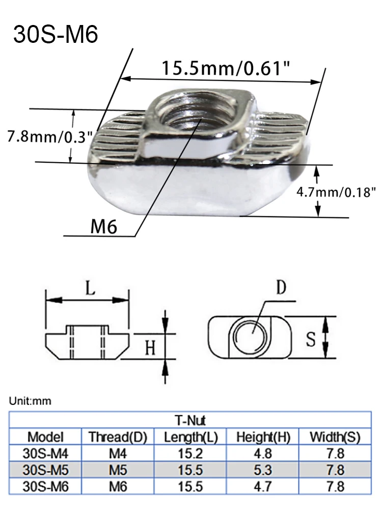 20 50 штук 3030 серии M3 M4 M5 M6 резьба T гайки молотковая головка крепежная гайка для 20 30 алюминиевый экструзионный профиль T слот