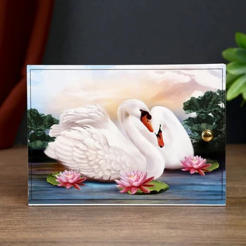 

Key holder "Swans" white 12x17 cm 4516197