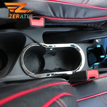 

Zeratul Car Drink Water Bottle Beverages Mount Stand Inner Central Armrest Water Cup Frame Trim for Ecosport 2013 - 2017 Sticker