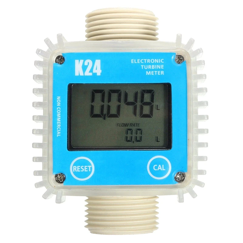 

Fuel Flow Meter K24 1 inch -Turbine- Digital -Diesel- Gauge Counter for Chemicals Water