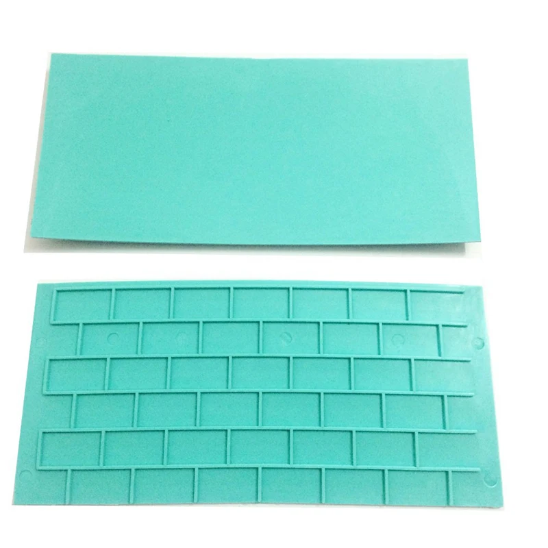 2Pcs/Set Bark Walls Cake Mold Embossed Fondant Brick Wood Grain Bakeware Cutter DIY Mould Pastry Baking Cake Decorating Tools - 4