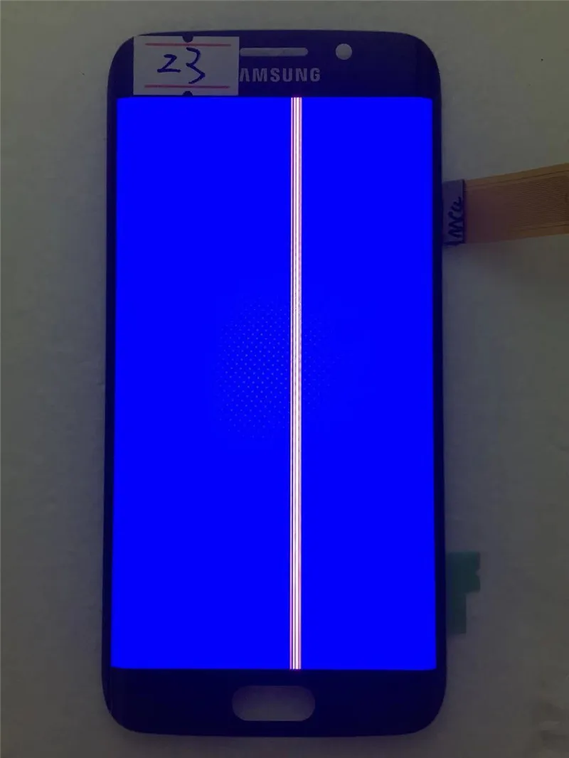 Original AMOLED With Line For Samsung Galaxy S6 edge lcd G925A G925U G925F LCD Display Touch 4