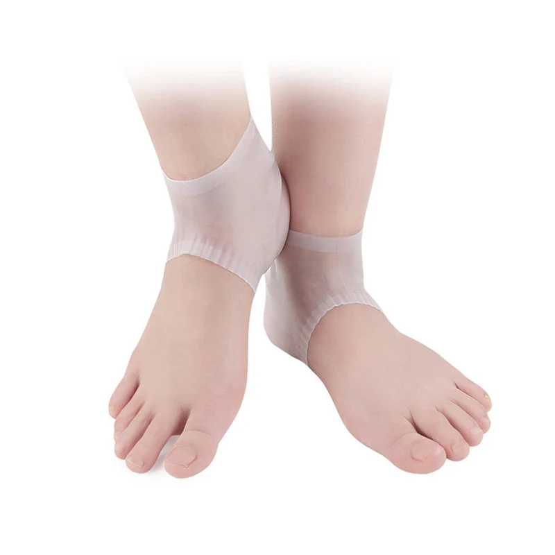 Силиконовые Увлажняющие гелевые носки Demine для пятки противоскользящие с