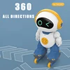 2.4G Radio Remote Control Pulley Robot With LED Lights Sing A Song 360°Rotation Gifts For Children H31cm 3