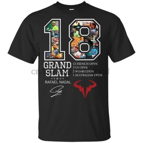 18 Grand Slam Rafael Nadal Мужская футболка S 6Xl|Футболки| |