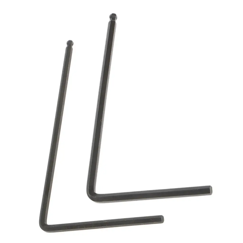 2 Pieces 12.4x7.4cm L shape Rod Allen Wrench Guitar Adjustment Tool for