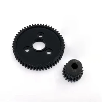 

Durable Metal Spur Gear 32P Motor Pinion Gears for 1/10 Traxxas Slash 4X4 Stampede VXL Rustler E-Revo T-Maxx,19T+54T