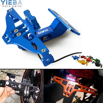 

For SUZUKI GSF1250 GSF 1250 BANDIT 2007 2008 2009 2010-2012 Motorcycle Angle Rear License Plate Bracket with light Mount Holder