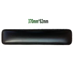 Ergonomic PU Leather Wrist Support & Mouse Mat Set (Black M)