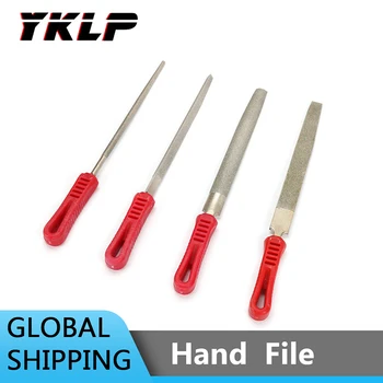 

10" Diamond Coated File Triangle Flat Half Round Files Medium Smooth 120 Grit