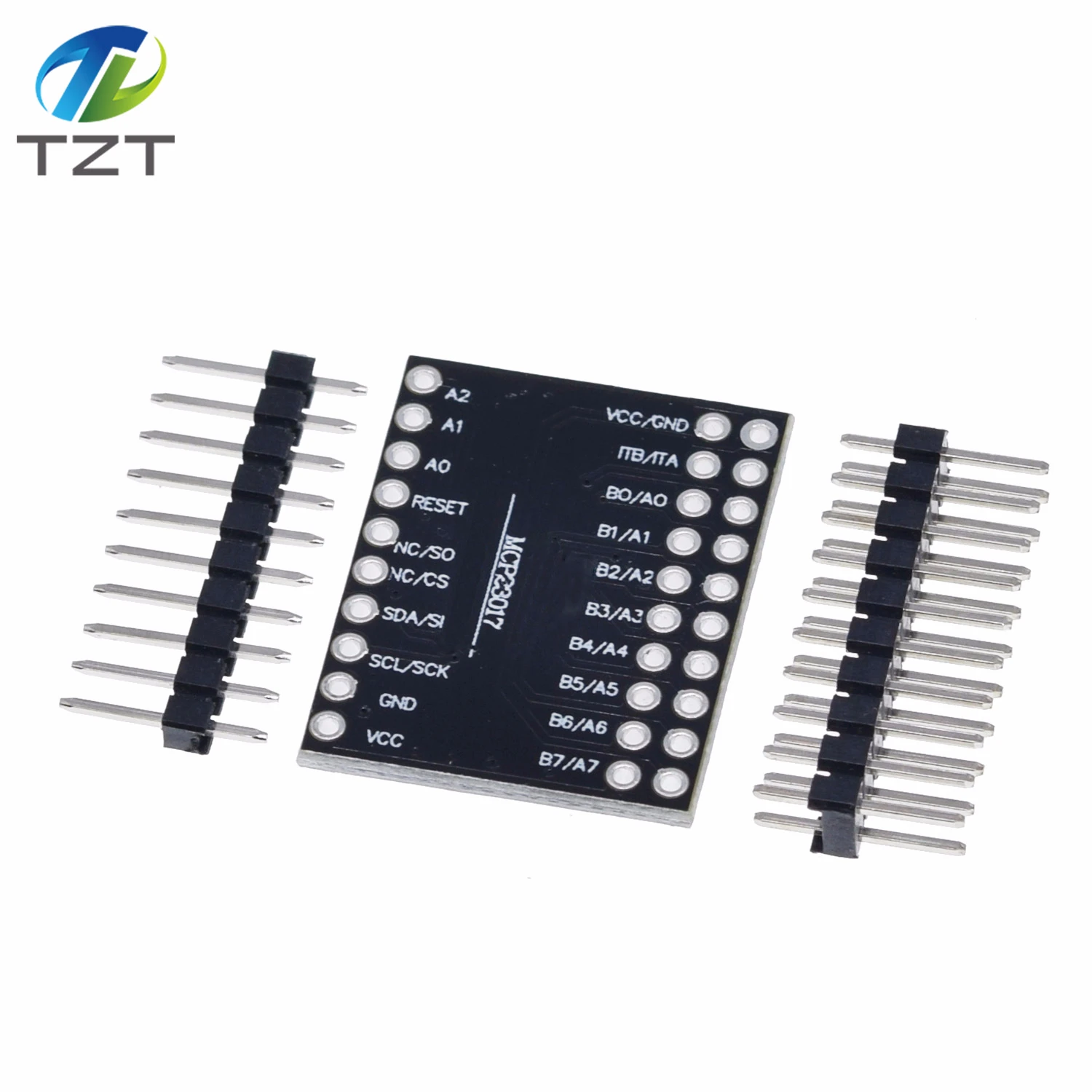 TZT MCP23017 серийный Интерфейс модуль IIC I2C SPI MCP23S17 двунаправленный 16-бит I/O расширитель шпильки 10 МГц беспроводной последовательный Интерфейс модуль