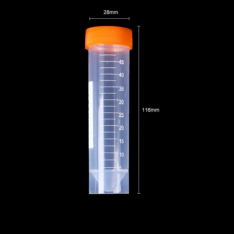 50ml Cryotube Centrifuge Tube With Screw Cap And Scale Medical Equipment Supply , Pack of 50 Pcs