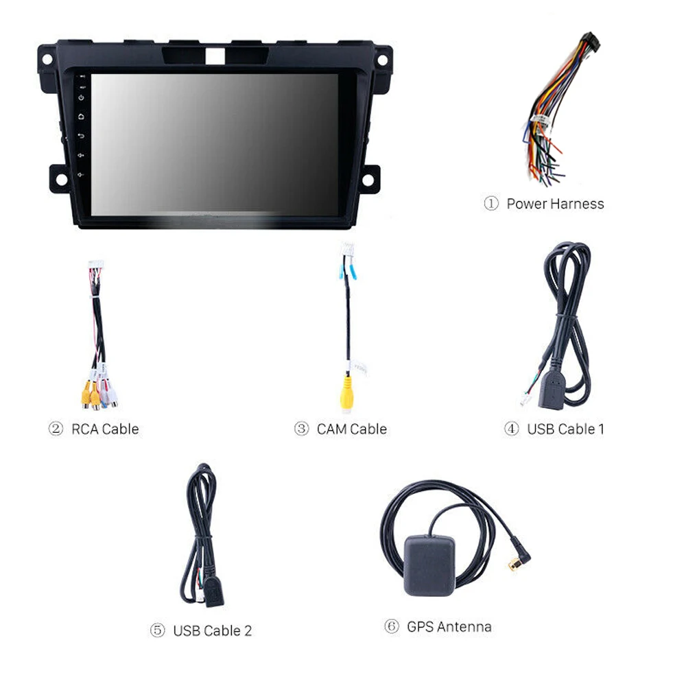9 ''2 din Android 9,1 автомобильный Радио gps навигация для Mazda CX-7 2007- Автомобильный мультимедийный плеер стерео аудио видео плеер