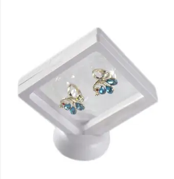 

Transparent Earrings Ring Jewelry Suspended Floating Jewelry Packaging Display Case Stand Holder Box Display Jewelry DropShipp
