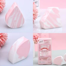 3 шт порошок Косметическая пуховка держатель спонжа набор полиуретановая Капля воды Алмазная форма порошок слоеное