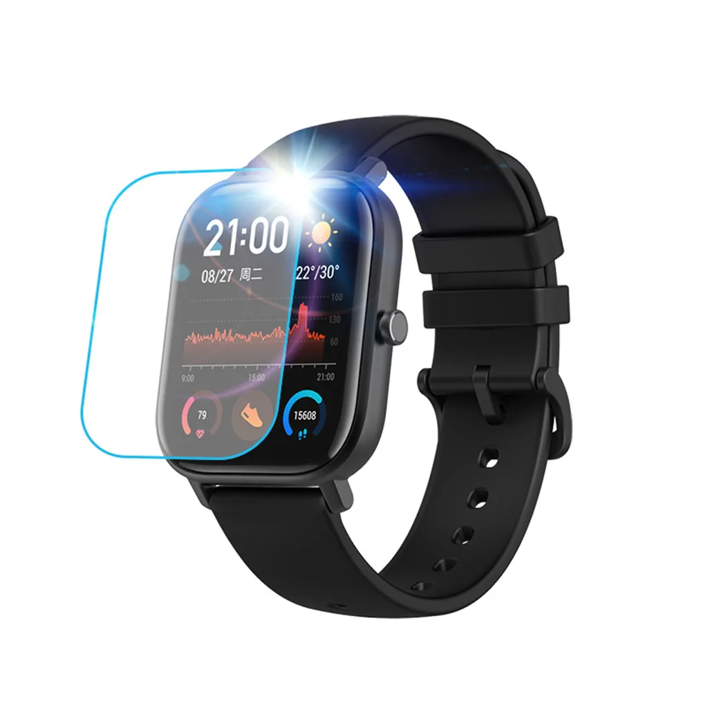 Ouhaobin 3 шт. пленка из закаленного стекла для AMAZFIT GTS Смарт-часы защита экрана