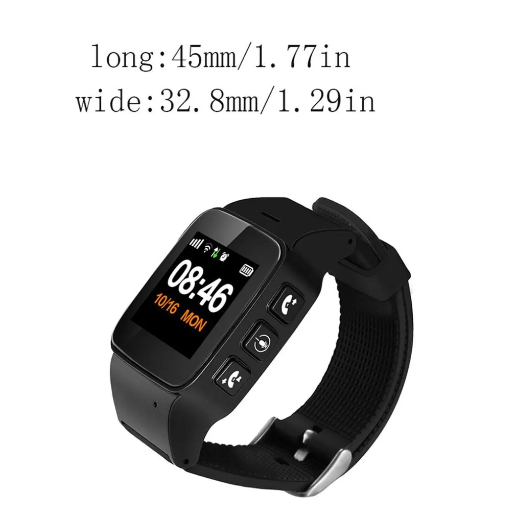 D99/D99+ Elderly GPS Wifi Tracker SOS Sports Wristwatch Safety Anti-Lost Locator Watch for IOS Android Smart Watch Band 2019