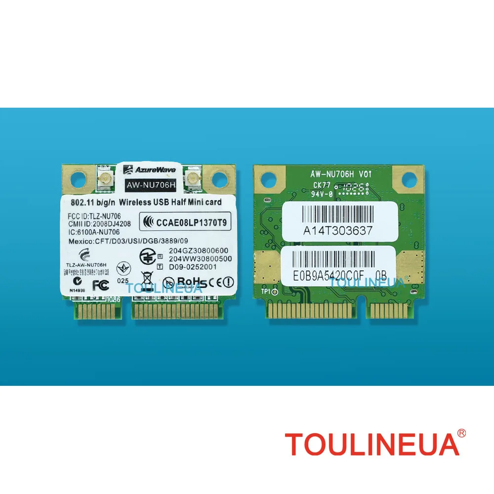 Беспроводная сетевая карта AzureWave AW NU706H RT3070L 300 Мбит/с 802 11 b/g/n|wireless network card|network cardminipci
