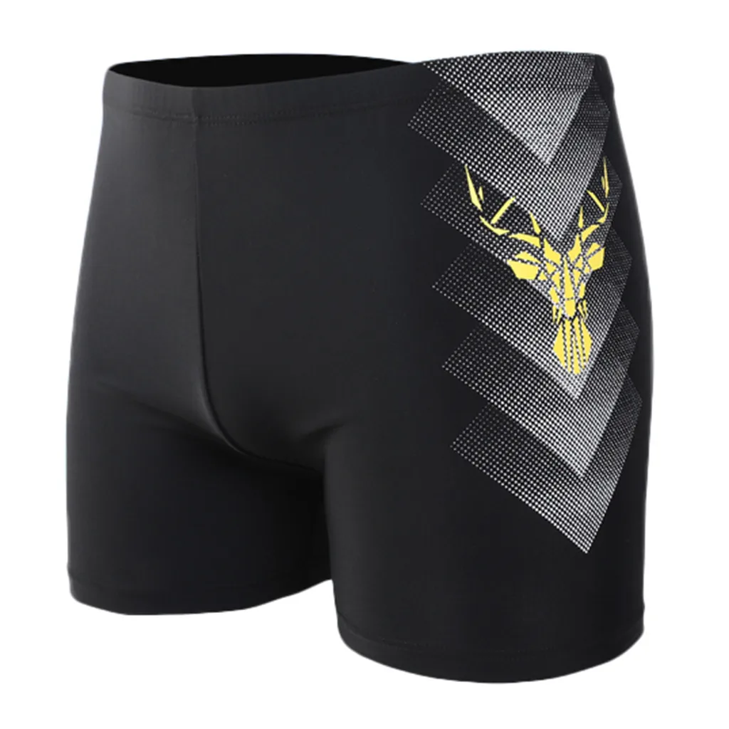 

Men's Printing Swimming Trunks Sexy Breathable Briefs Fashion men's built-in strap-tight pants flat-angle swimming trunks A30729