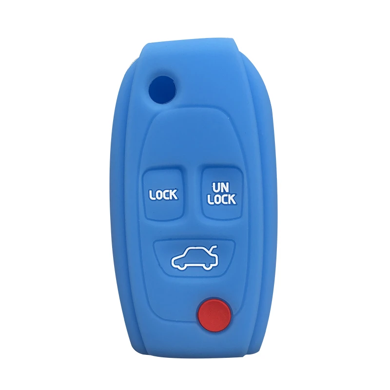 

Soft Silica GelCar Key Cover Case For Volvo Xc60 S80 V40 V60 S60 Flip Key FOB Cover Remote Control Case For Keychain Alarm
