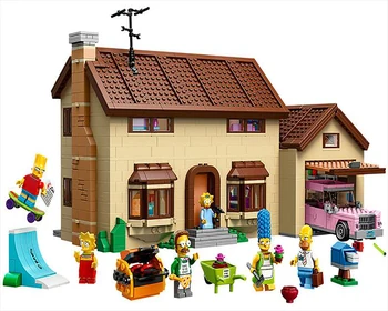 

2020 New The Simpson series is 16005 model construction Simpsons home building block brick children's toys Gift
