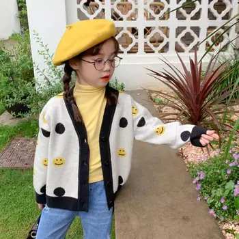 

Girls Cartoon Sweaters Baby Cotton Knit Cardigan Sweater Kids Long Sleeve Autumn Children Clothes Fashion Boy Girl Outerwear