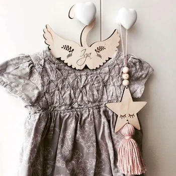 

Cartoon Animal Clothes Hangers Wooden Swan Kid Clothing Wall Hanging Decoration Hanger Home Space Saving Wardrobe Finishing Rack