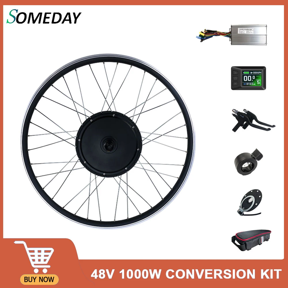 48V1000W Ebike Conversion Kit Electric Bicycle Wheel Motor Front Rear