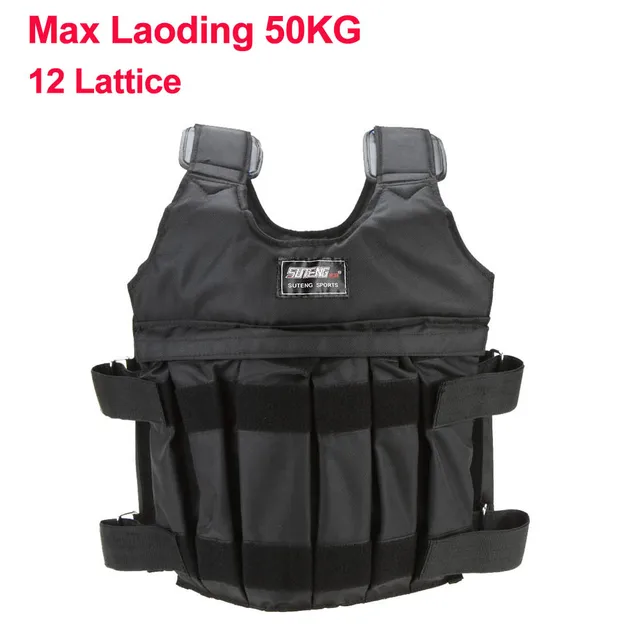 20//50kg Loading Weighted Adjustable Weight Fitness Training Exercise Waistcoat