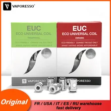 Оригинальная Vaporesso EUC керамическая традиционная катушка SS316L CLAPTON 0,3 0,5 0,6 1,3 Головка Катушки Для Таро Nano Nebula Estoc Target Pro
