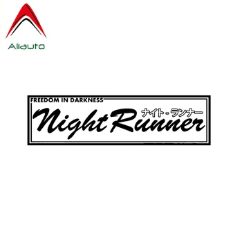 

Aliauto Fashion Words Car Sticker Night Runner Automobiles Motorcycles Decorative JDM PVC Decal for Kia Rio Opel Astra,17cm*5cm