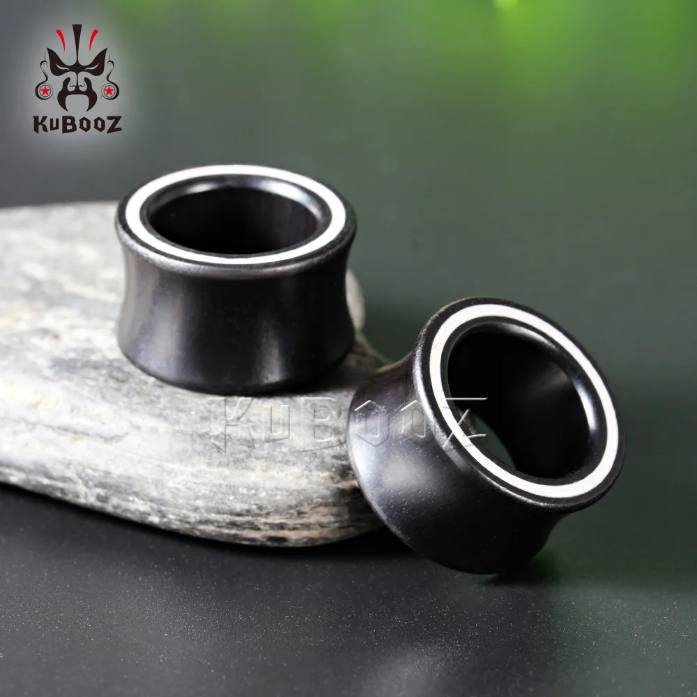 KUBOOZ Wood Ear Piercing Plugs Gauges Expanders Fashion Body Jewelry Earring Tunnels Stretchers 2PCS piercing jewelry,body piercing earrings,ear piercing jewelry,body piercing jewelry,body jewelry