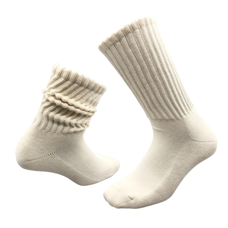 RMSWEETYIL Slouch Slouchy Socks для женщин Scrunch Длинные свободные Многослойные толстые