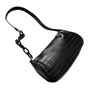 

Alligator Pattern Ladies PU Leather Elegant Chain Messenger Women Shoulder Bag Portable Luxury Small Handbag Casual Fashion