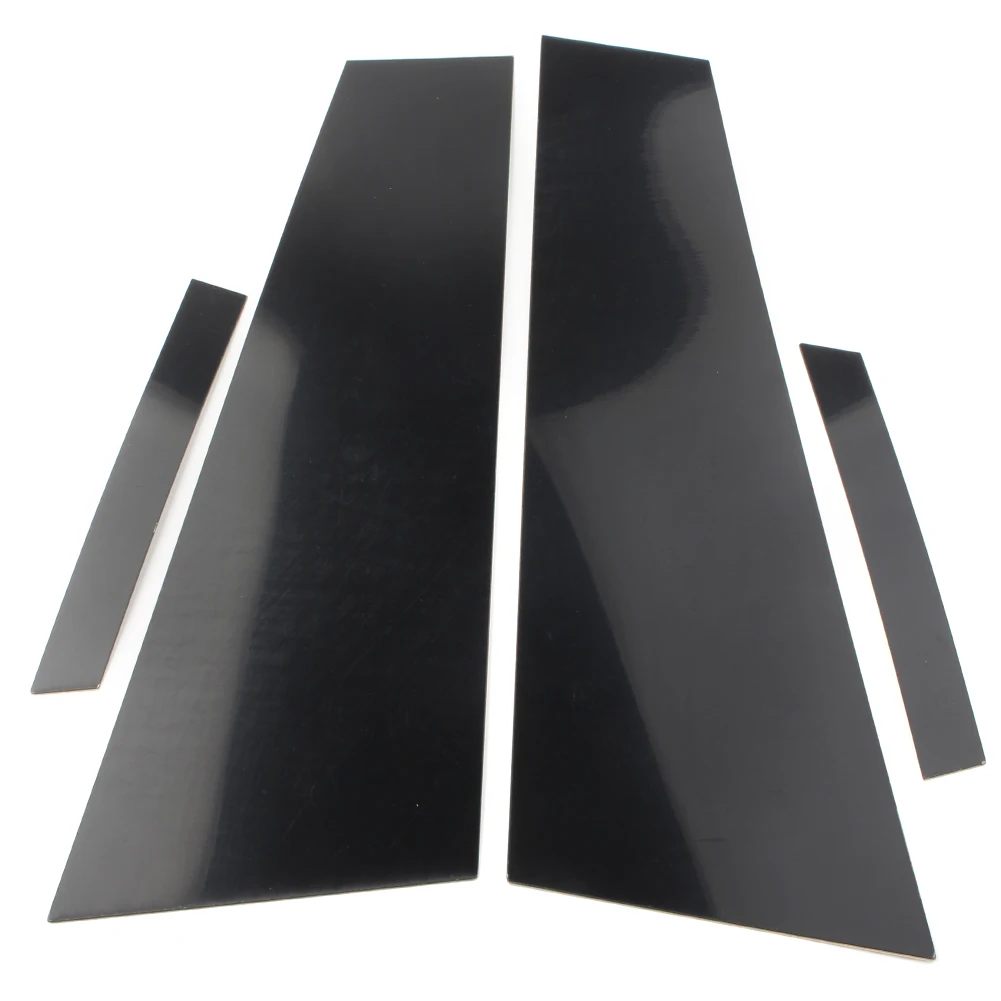 Car Door Window Decorative Trim Pillar Post Cover For MERCEDES Benz CLS C219 2006 2007 2008 2009 2010 2011 Gloss Black 4pcs/Set